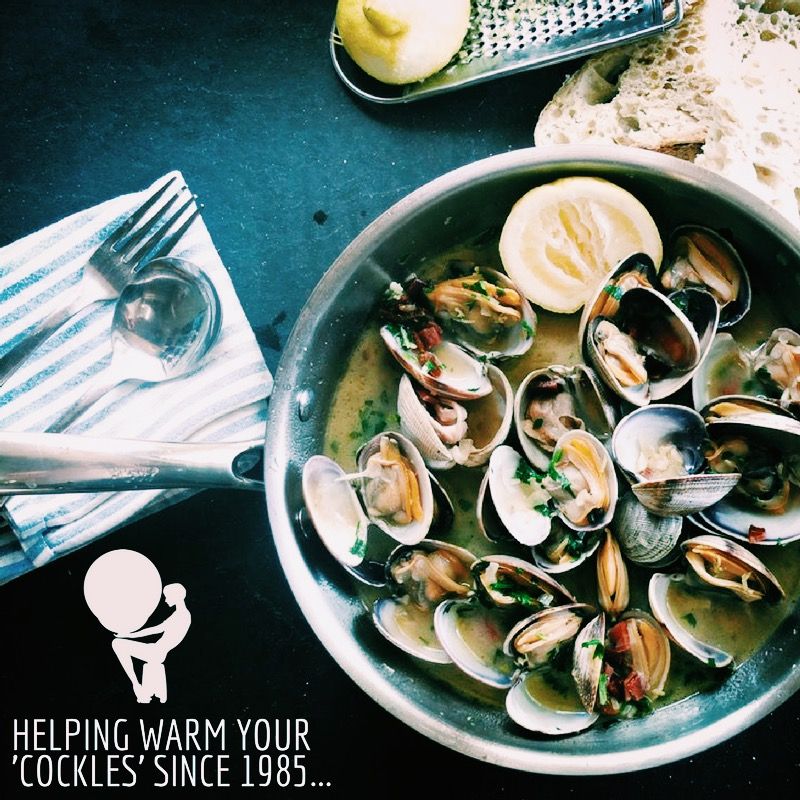 lemondecardiff's tweet photo. On the sixth day of Christmas my true love gave to meeeeee, a bowl of cockles and mussels from £6.95. Now that's gotta be a better gift than six geese a laying🥚 🦆   #cardiff #christmas https://t.co/W4qf0KfQkb