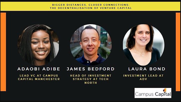 We are excited about today's event on decentralisation of Venture Capital! Alongside <a href="/AcceleratedDV/">ADV</a> &amp; <a href="/TechNorthHQ/">Tech North</a> to discuss the trend of #decentralisedVC <a href="/adaobiadibe_/">adaobi</a>, <a href="/jamesbedford140/">James Bedford #DigitalDaresbury</a>, @ Laura Bond