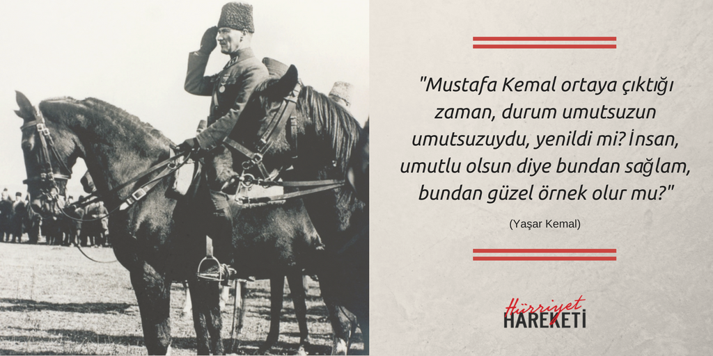 hurriyethareket's tweet photo. Ülkemizde geleceğe dair karamsarlığın iyice arttığını gördüğümüz bu günlerde Türk gençliğine umutsuz olmaması adına Mustafa Kemal Atatürk'ün mücadelesini ve en olmaz denilen zamanda bir mucize gibi doğan bağımsız Türkiye Cumhuriyeti gerçekliğini hatırlatıyoruz.

#HürriyeteDoğru https://t.co/MqIPJvJ6RJ