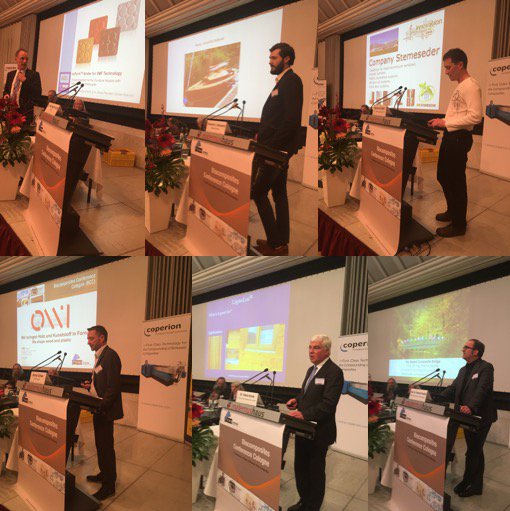 novaInstitut's tweet photo. Nominees for the Innovation Award
"Biocomposite of the Year 2017“ presenting at the Biocomposites Conference Cologne – The winner will be announced tonight at the award ceremony sponsored by Coperion! @Coperion_GmbH #BCC2017 #biocomposites https://t.co/JaXWplq54w https://t.co/yNV1IwVtfK