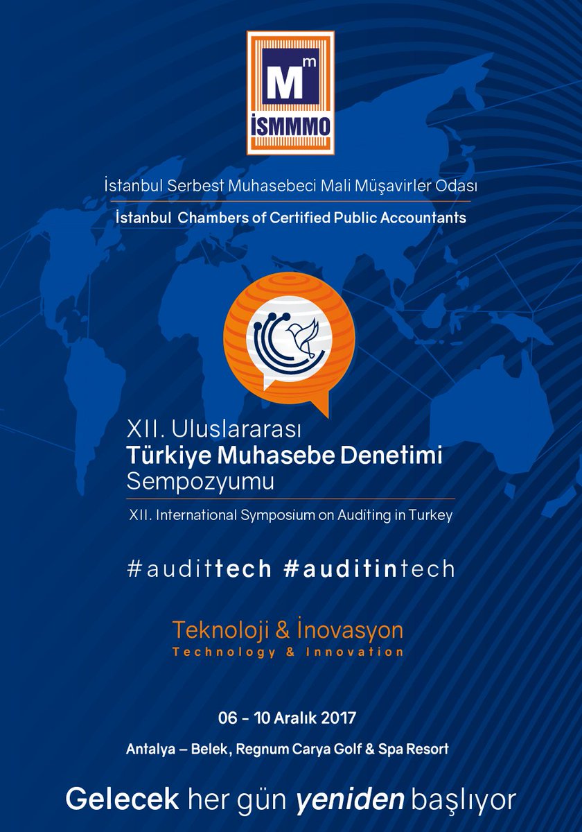 ISMMMODASI's tweet image. XII. Uluslararası Türkiye Muhasebe Denetimi Sempozyumu için geri sayım başladı... #auditintech #audittech