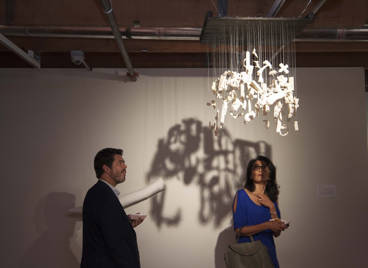 GlassWheelNFK's tweet photo. Here's a throwback to our summer studio artist exhibition, 'Trompe L'oeil.' Come see their new work in 'ACT TWO' on view and available until Dec 15th! #TBT #2017StudioArtists https://t.co/bqZQlllRTI