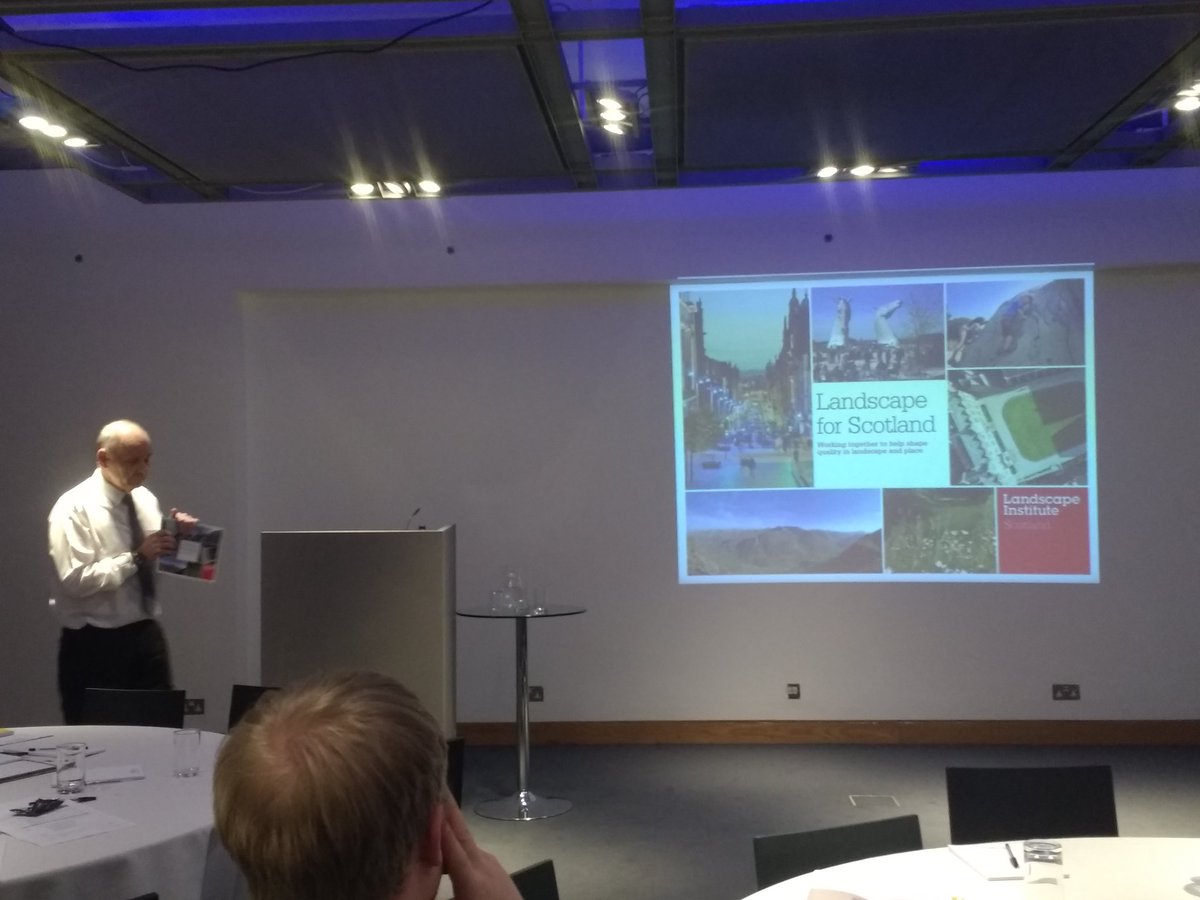 suelandscape's tweet photo. Julian Farrar talking to @ArcDesSco #LAUDF about the transformative power of landscape @LI_Scotland @talklandscape https://t.co/wVX78SbGpc