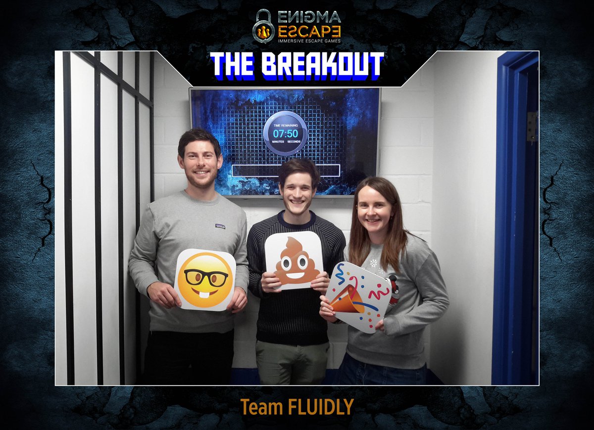 enigmaescape's tweet photo. Team FLUIDLY #TheBreakout #LOL #ThisPlaceIsHuge #WeAreAbitSpecial #NoTimeForBiscuits #WeSavedKyle https://t.co/eloUVPZBMV