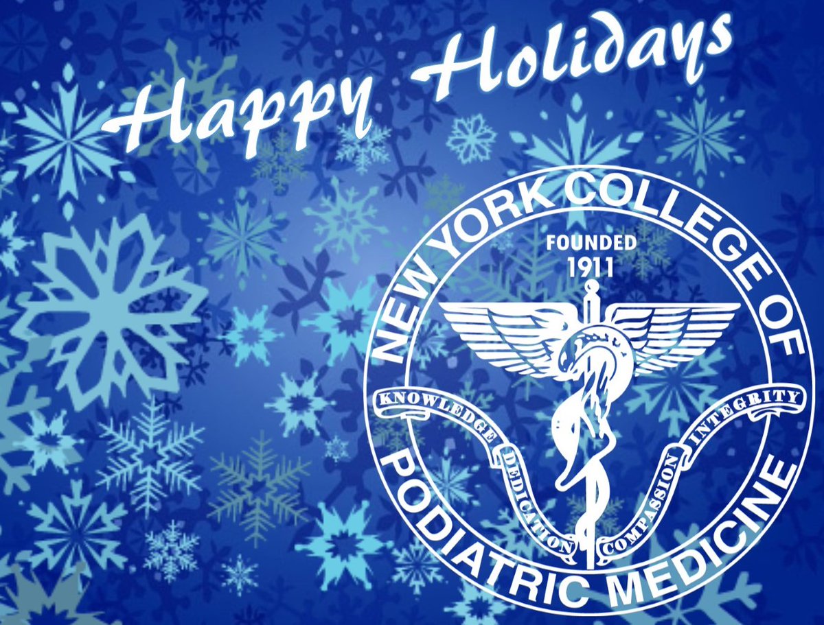 NYCollPodMed's tweet image. With the holidays closely approaching, we want to wish everyone a safe, healthy and happy holiday!!!