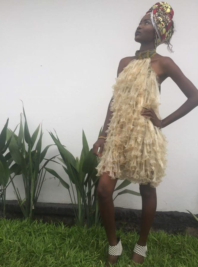 Would you wear this dress? It is made of condoms... 
bbc.in/2BFpSZd