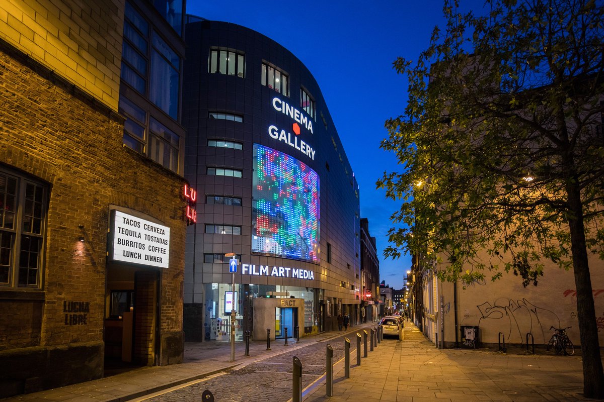 FACT_Liverpool's tweet photo. Our galleries are open this evening until 8pm for #FACTLates! You can also check out the ingenious inventions of local after-school tech club @LittleSandboxUK & a new interactive artwork by artist in residence, Alyssha Edwards, in our #OpenLab! #FreeEntry https://t.co/HFc5mZS38m https://t.co/WrOIzcGzaB