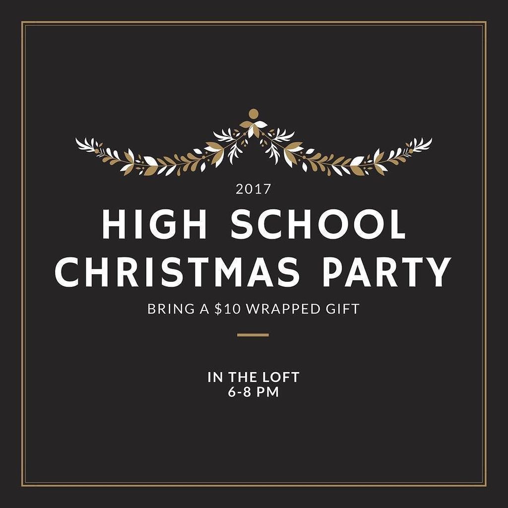 oneamarillo's tweet photo. High school!!!! The high school Christmas party is this Friday, December 8th! Bring a $10 wrapped gift and dress up in your best Christmas attire!!! 🎄 #oneamarillo #onestudentministries https://t.co/YerXu3DtaK