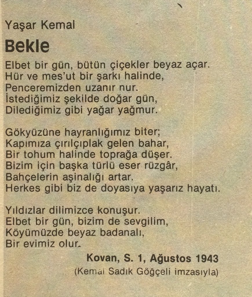 tekin deniz on twitter sair orhan