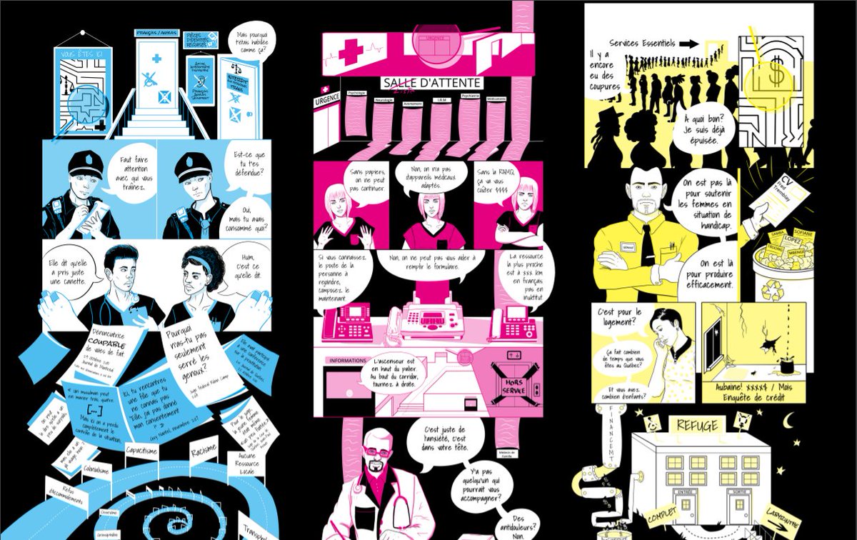 CDPDJ1's tweet image. À lire! cette BD illustre les violences faites aux femmes dans le système de justice, dans le système de santé et dans la sphère économique par @TheCreativeKay pour le Comité des #12joursdaction bit.ly/2AxxbVw #6décembre