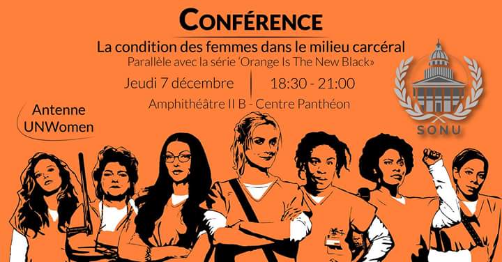 SorbonneONU's tweet photo. La #conférence de notre antenne @SONU_UNW sur les conditions des #femmes dans le milieu carcéral a lieu demain soir ! Ne manquez pas cet événement ! https://t.co/MDOJNZf7s2