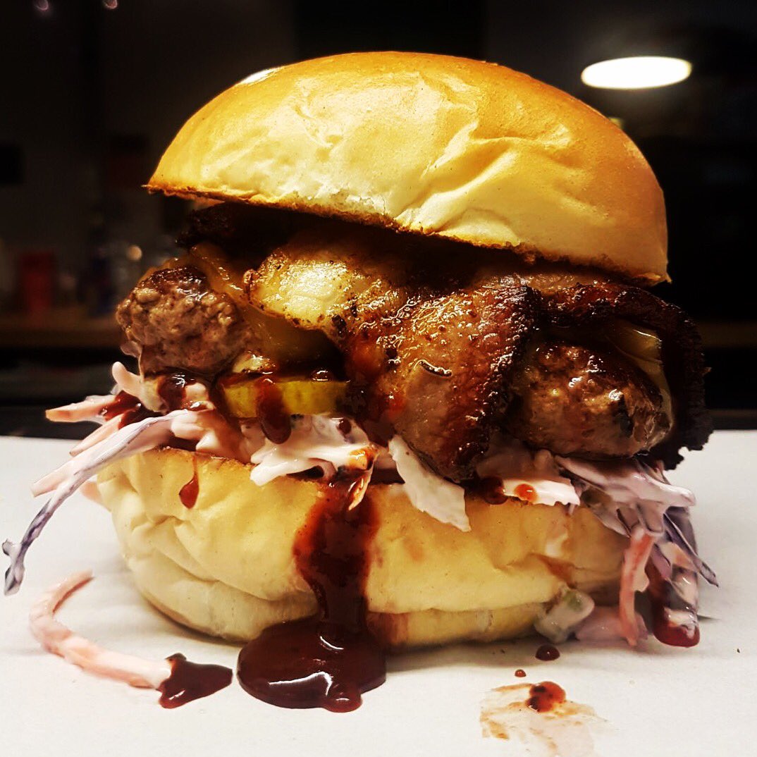 Brgr&amp;Beer X <a href="/misspsbarbecue/">Pitmaster G</a>!
'Miss. P.iggy' available NOW!
Beef, Miss P. Pork Belly, Smoked Cheddar, Blueberry BBQ Sauce etc!
WHAT A COLLAB!
