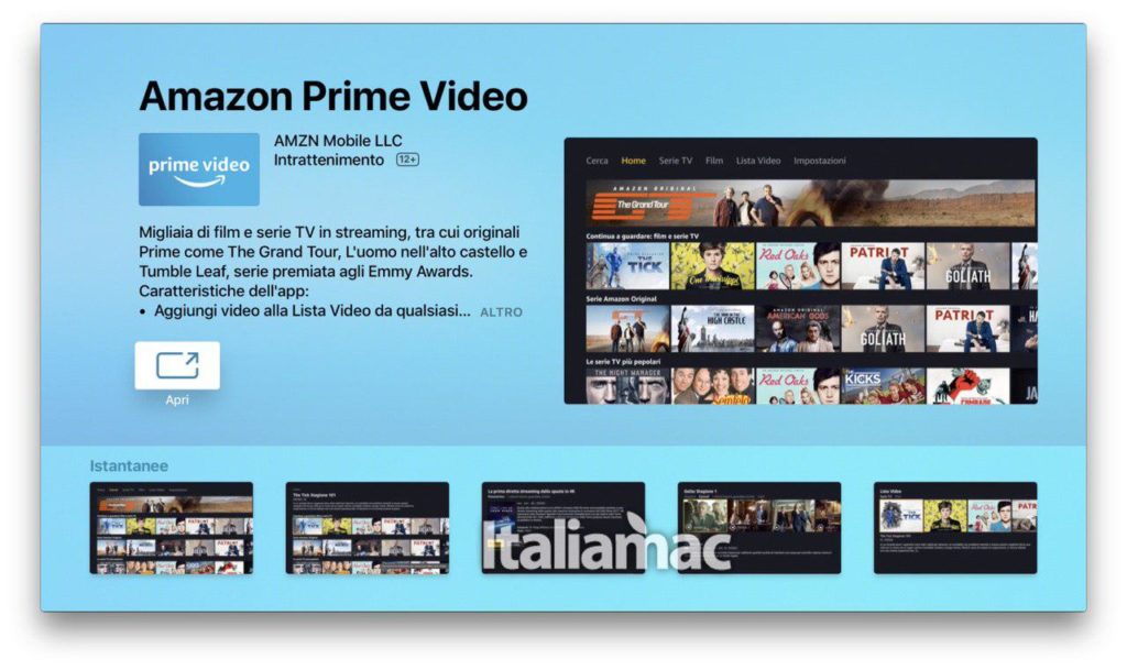 Beiphone's tweet photo. L’app di Amazon Prime Video è ora disponibile per Apple TV in più di 100 paesi https://t.co/AmXeVbmOYS https://t.co/1fEcEL86hq