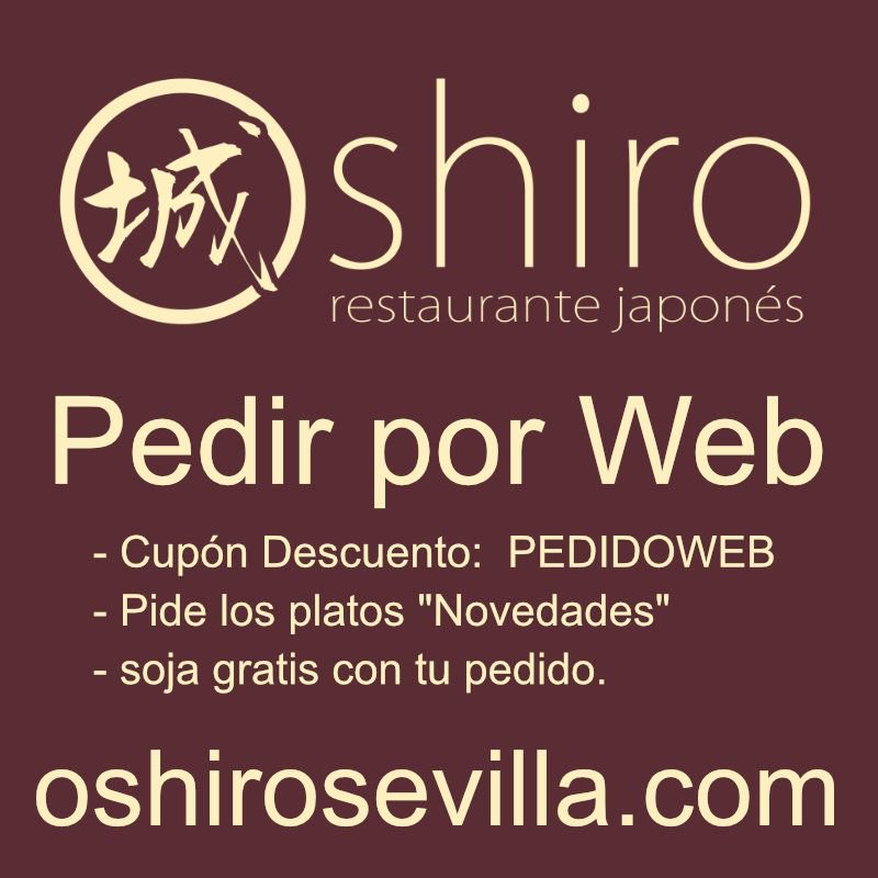 PeTeTe_PW's tweet photo. 🎮 3MDK e★STAR
Team 3Maj DraKon
DISFRUTA de tu #MenuJapones en @OshiroSevilla
C/Donantes de Sangre❣ #SevillaEste
PEDIDOS WEB PARA LLEVAR
➡️https://t.co/VVavy2X2f9
➡️Cupón dto.8%: PEDIDOWEB
➡️Pide los platos NOVEDADES
➡️Soja GRATIS con tu PEDIDO
🍲🍱🍚🍝🍢🍣🍤🍥🍡🍶 https://t.co/Qboh15VMiu