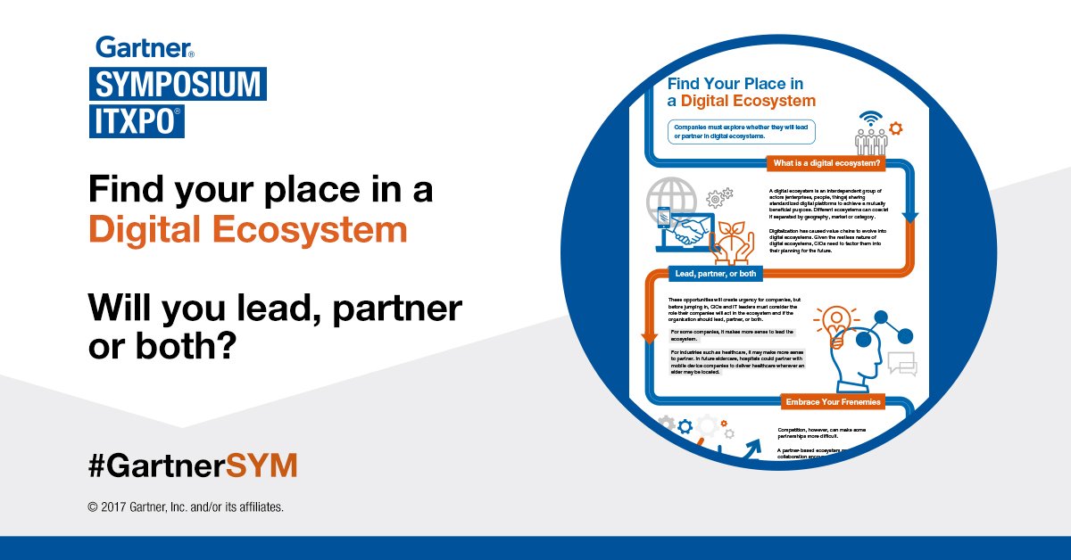 _abiyogarajah's tweet photo. The age of the #digitalecosystem is here and avoiding participation isn’t an option. Find your place in a digital ecosystem with #GartnerSYM https://t.co/okIwebzHev https://t.co/4LRzvtxgb1
