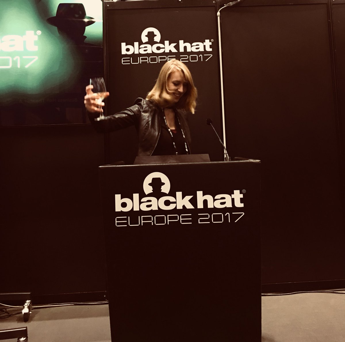 Fox0x01's tweet photo. Guys 

Hey guys 

How do I look as a Black Hat speaker? Haha

“Let’s talk about ARM, baby” 🍾🥂 https://t.co/vmgRFeh1vS