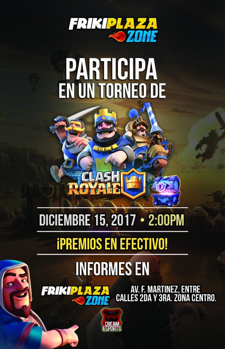 Nos vemos este 15 de Diciembre en el presencial de #clashroyale en Tijuana, Transmitiremos en vivo y entrevistaremos a <a href="/Ariel69Miranda/">⚡Ariel⚡</a> de <a href="/SeleccionCRmx/">Team México CR</a>  y @AlanTejedaCR de @Cream_eSportsGG , dejen sus preguntas ¡¡