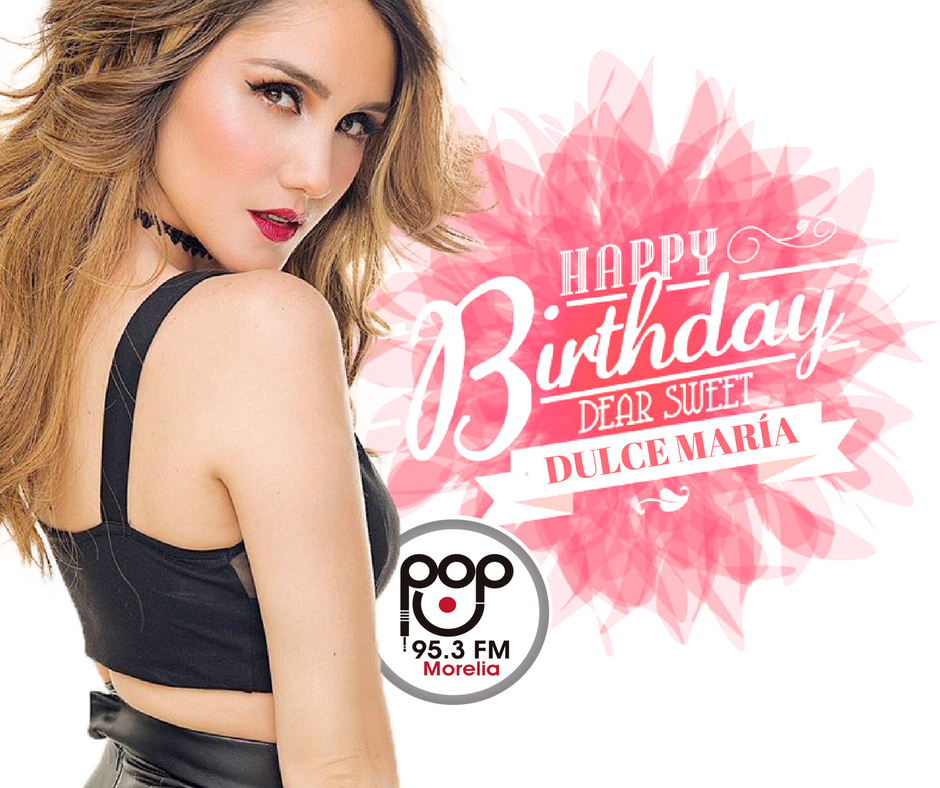 Pop953Morelia's tweet photo. Dulce María Espinosa nace un día como hoy conocida mayormente por su papel como Roberta Pardo en la telenovela #Rebelde y su participación en la banda #RBD. ¡Feliz cumpleaños @DulceMaria ! #FelizMiercoles https://t.co/IvzgF6lMTy