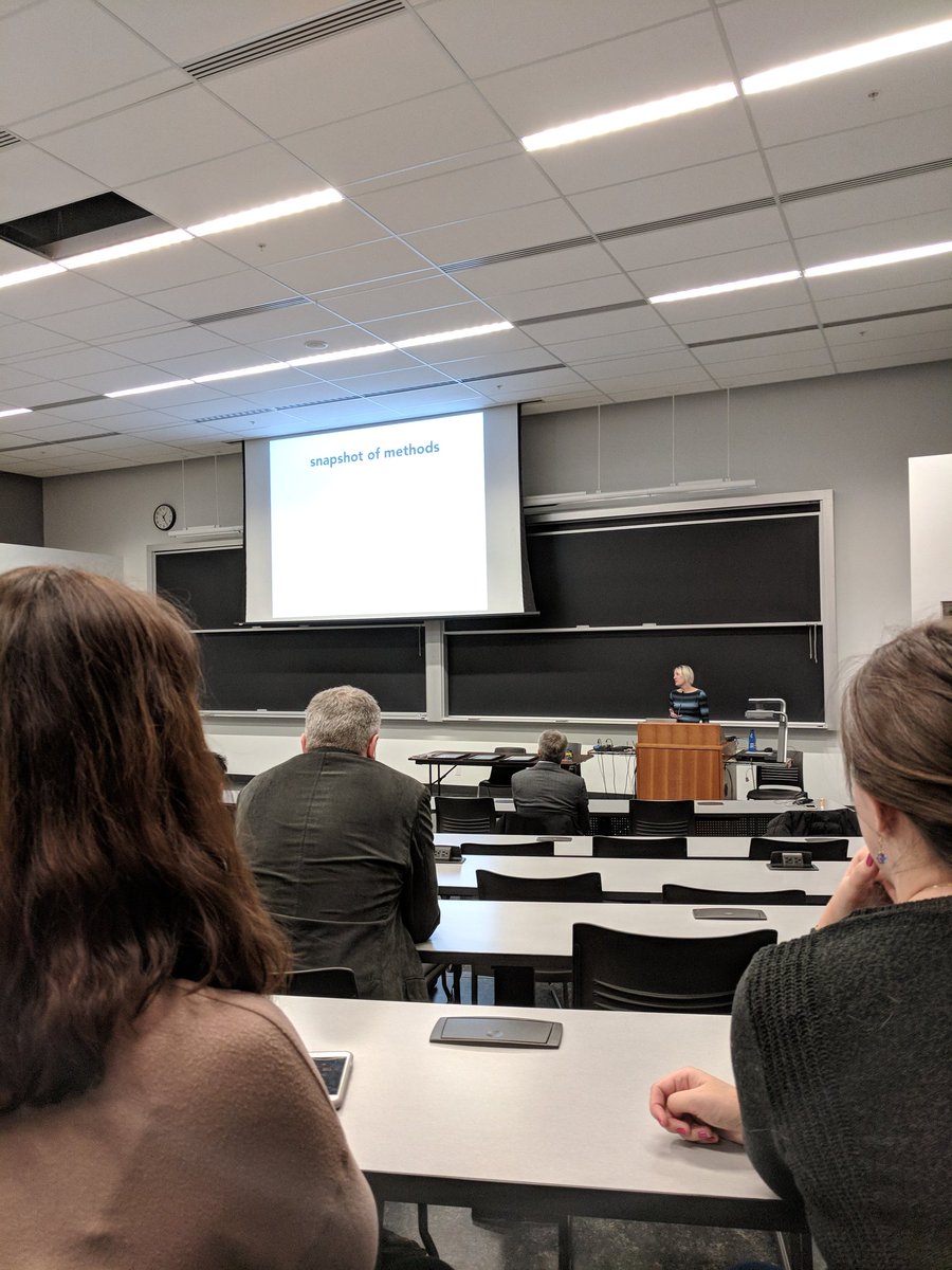 IMIUofT's tweet photo. Prof. Emily Impett from @UTMPsychology discusses her #research as part of the 1st annual @UTM_Research Prize Symposium #uoft #UTM50 https://t.co/x317FFCQ5f