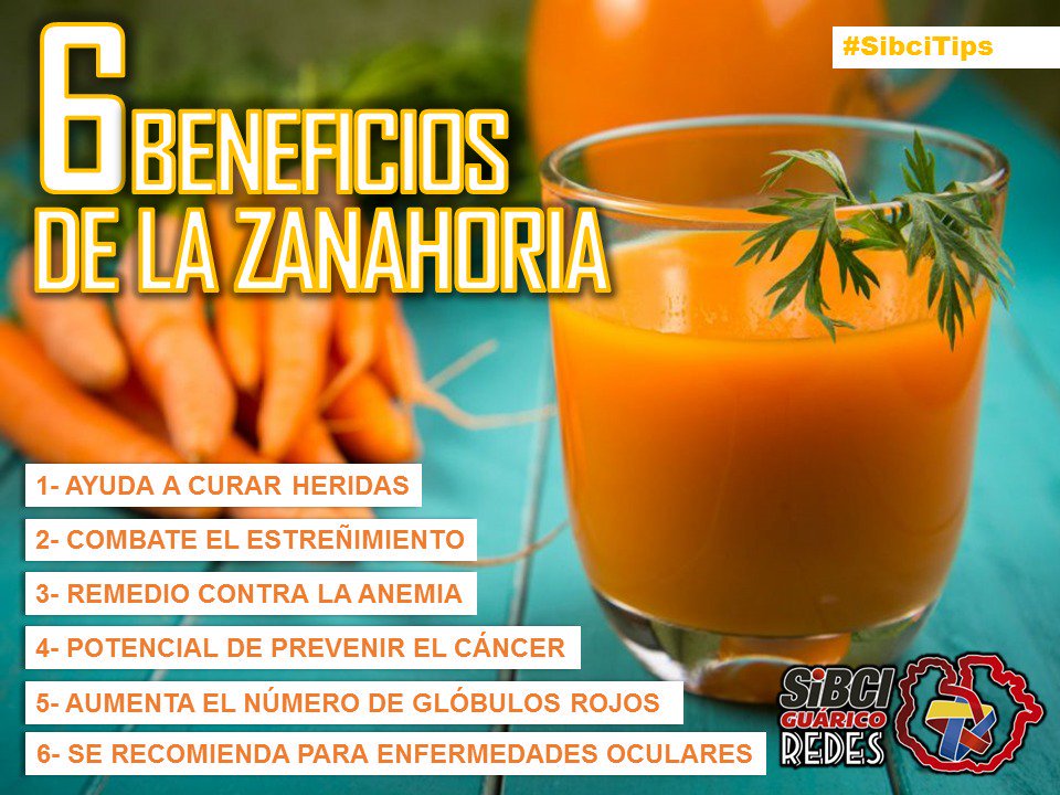 Gob_Guarico's tweet photo. #SibciTips || Conoce 6 Beneficios de la #Zanahoria || #08Dic #LealtadAbsoluta
#FelizViernes
https://t.co/Y3jVr2FYxU