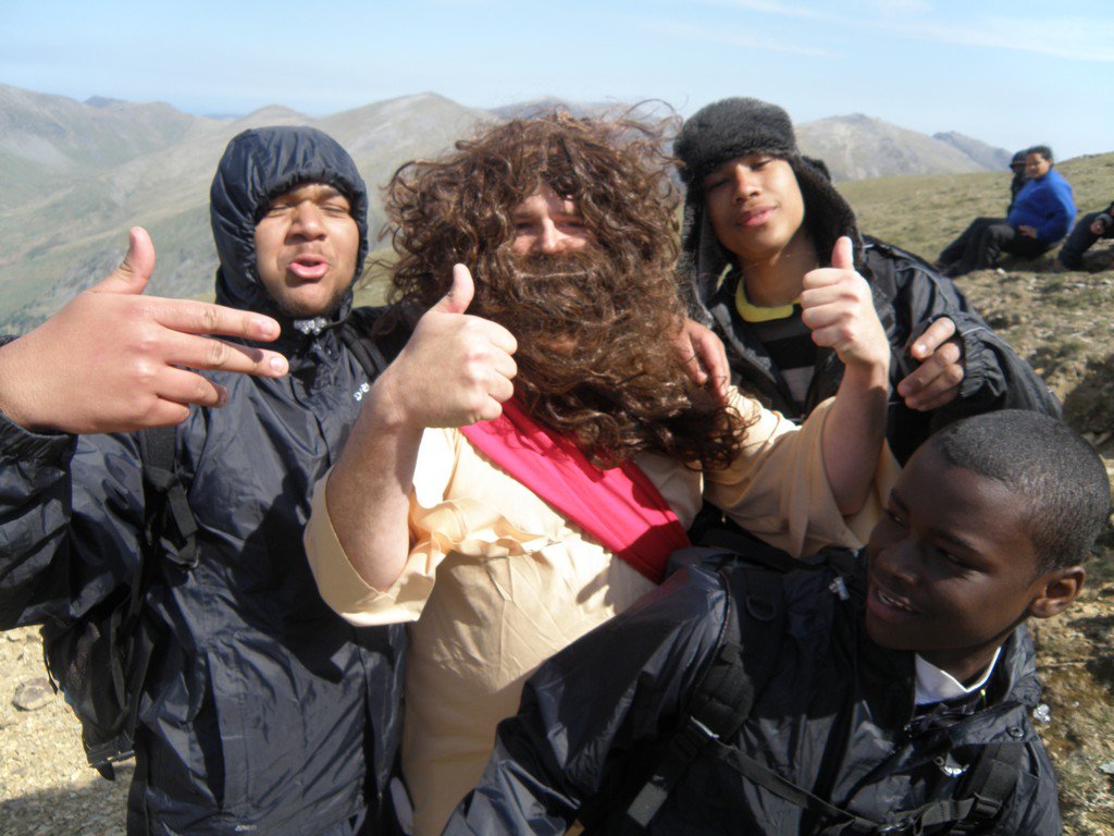 Symon, Ziggy + <a href="/TravisATucker/">Travis</a> meeting Jesus on Mt Snowdon in 2012 whilst completing the 3 Peaks with <a href="/KYCYouth/">Knights Youth Centre</a> <a href="/HindleapWarren/">Hindleap Warren</a> #notlongtogo #favkycpics