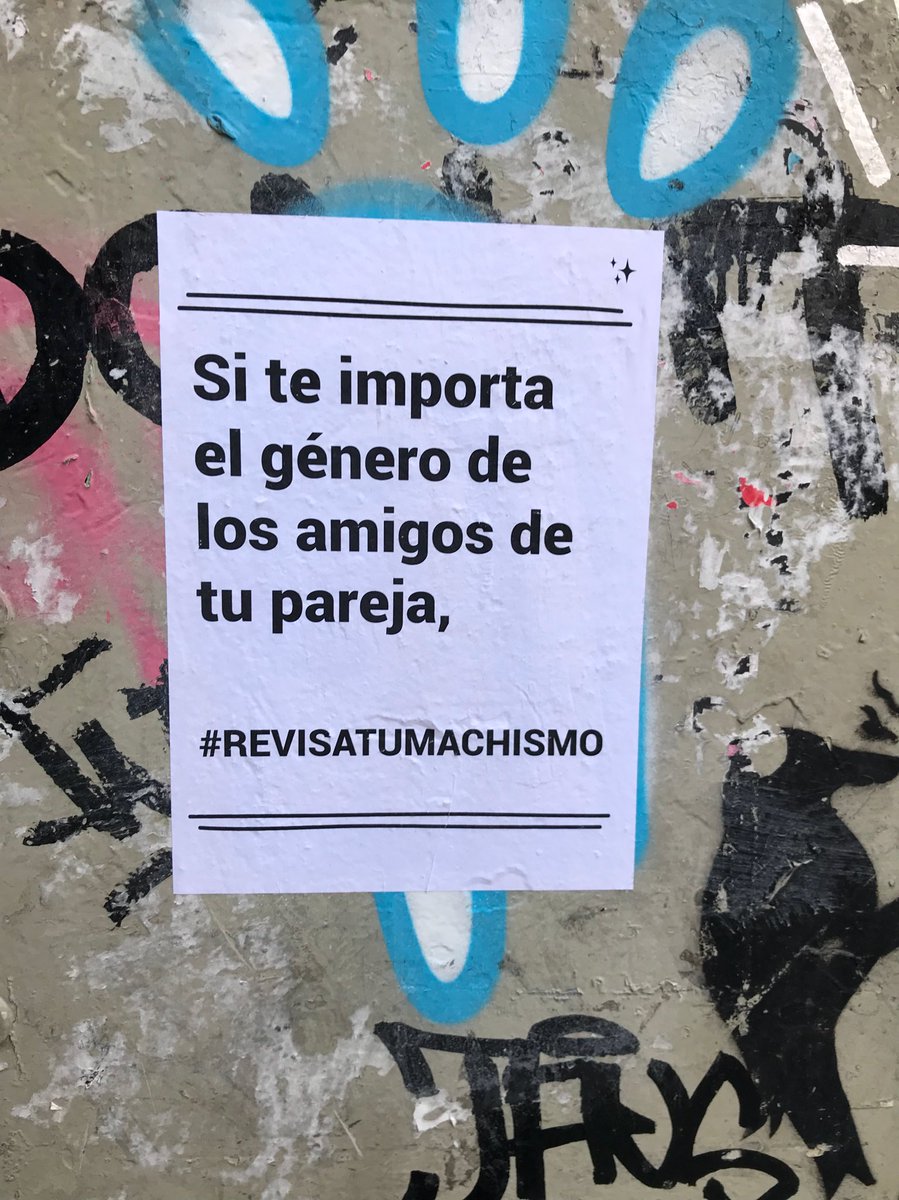 pabloring's tweet image. Si te importa el género de los amigos de tu pareja #revisatumachismo  #cartelesquemolan #barcelona