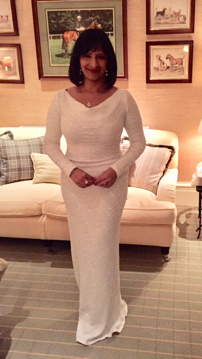 Thank you so much <a href="/katyawildman/">Bombshell</a> - this white sequin dress is beautiful, designed by you and handmade by <a href="/ThreadsLondon/">Threads London</a> Ready to go <a href="/Boodles/">Boodles</a> ball <a href="/KnowsleyHall/">Knowsley Hall</a> 💎 🎄