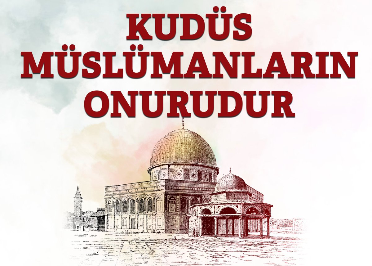 Kudüs biz Müslümanlara emanet olmakla birlikte bizlerin yani ümmetin onurudur. 

#KudusKırmızıCizgimizdir
#Kudüsİslamındır