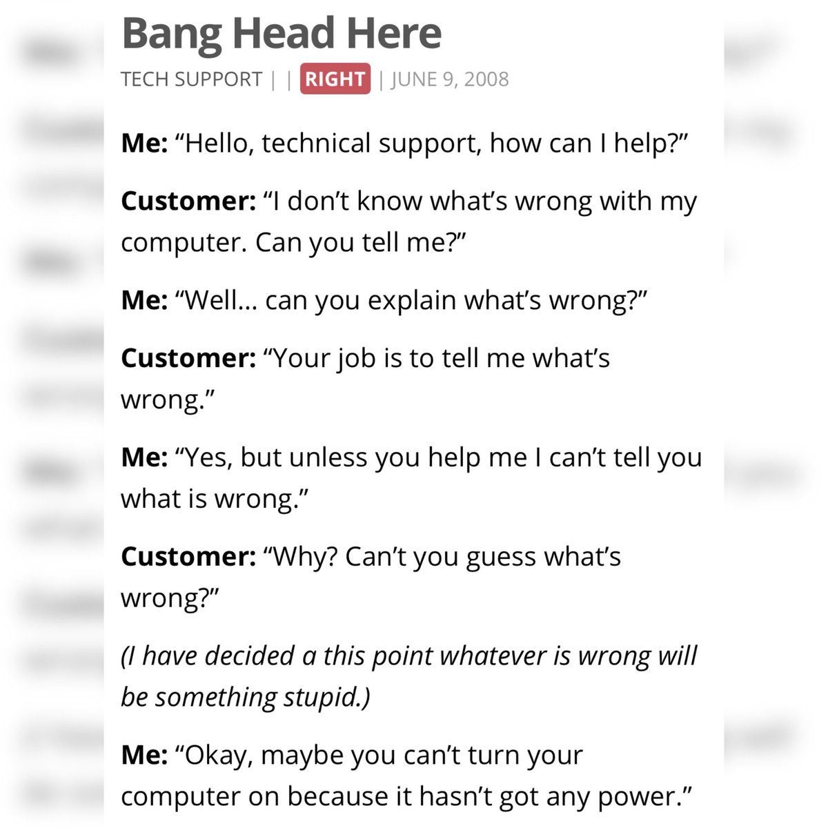 notalwaysright's tweet image. *headdesk* 🤦♀️ #techsupport #techsupportlife #techsupportproblems #itlife #itproblems #stupidpeople #stupidcustomers #dumbpeople #notalwaysright
