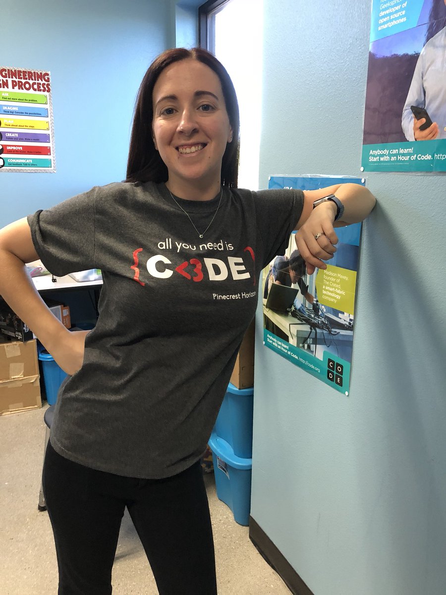 SRussellEdu's tweet image. It’s #weekofcode at @PinecrestNv ! Check out our awesome shirts this year! #hourofcode