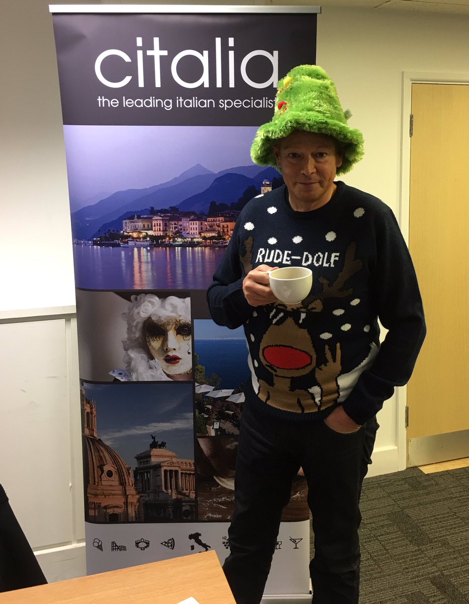 CitaliaTrade's tweet photo. Great morning talking Italy 🇮🇹 with wonderful @MilesMorganNews Agents today 😊

And check out that jumper! 

#Citalia #MilesMorgan #ChristmasJumperInspiration https://t.co/rXMC4zkyOa