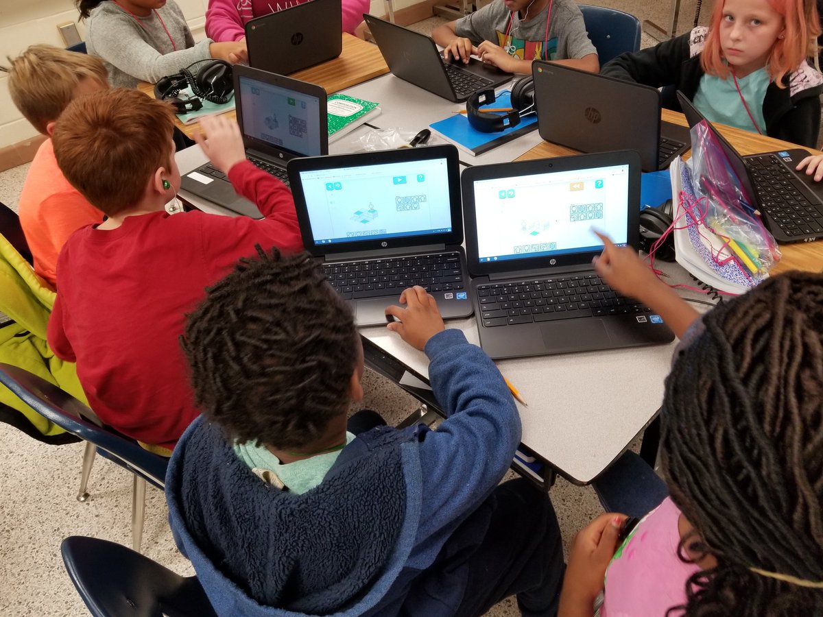 More coding in 4th grade. We are rocking hour of code <a href="/drherber/">David Herbert</a>