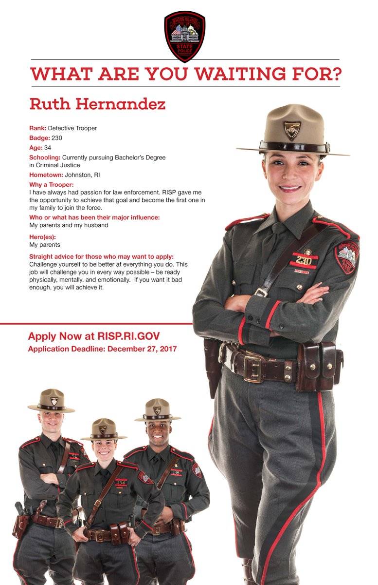 RI State Police on Twitter "A job like no other. Apply