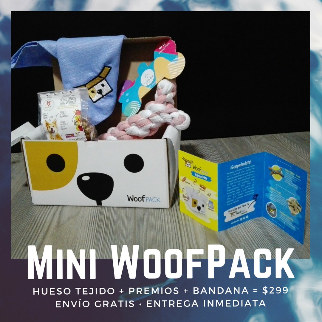 WoofPackMx's tweet photo. Para éstas épocas de regalos para todos, ahora puedes obtener una edición especial de WoofPack, la #MiniWoofPack 😱. Por $299 Regala (o te auto-regalas). Pide la tuya en nuestra web https://t.co/N6vKQGcvm5 como "Compra Única" y usando el código: MiniWoofPack 🌐 https://t.co/hmO3XNZGZI