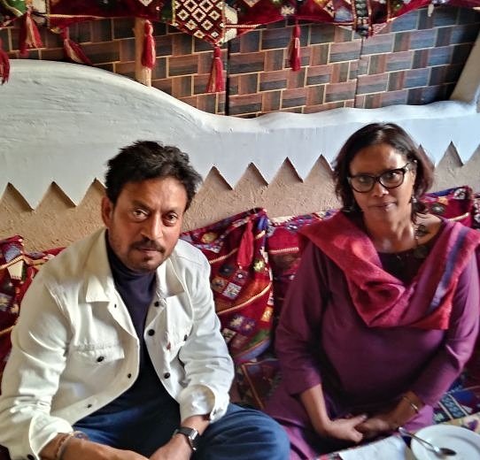 SaudiKitchen's tweet image. الممثل الهندي عمران خان بالمطبخ السعودي بدبي