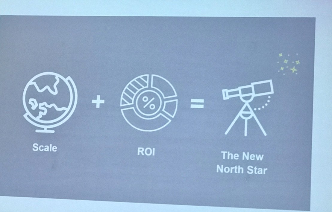 LisaASpellman's tweet photo. @jonathanleej @dimagi Great session on tension between scale & sustainability in digital health projects. Argues goal shouldn’t be to just reach scale, wrong “North Star” need better ROI data for assessment & reinvestment. Ask “Where’s my next $ most effectively spent?” #GDHF17 https://t.co/nD2OZVPqTD