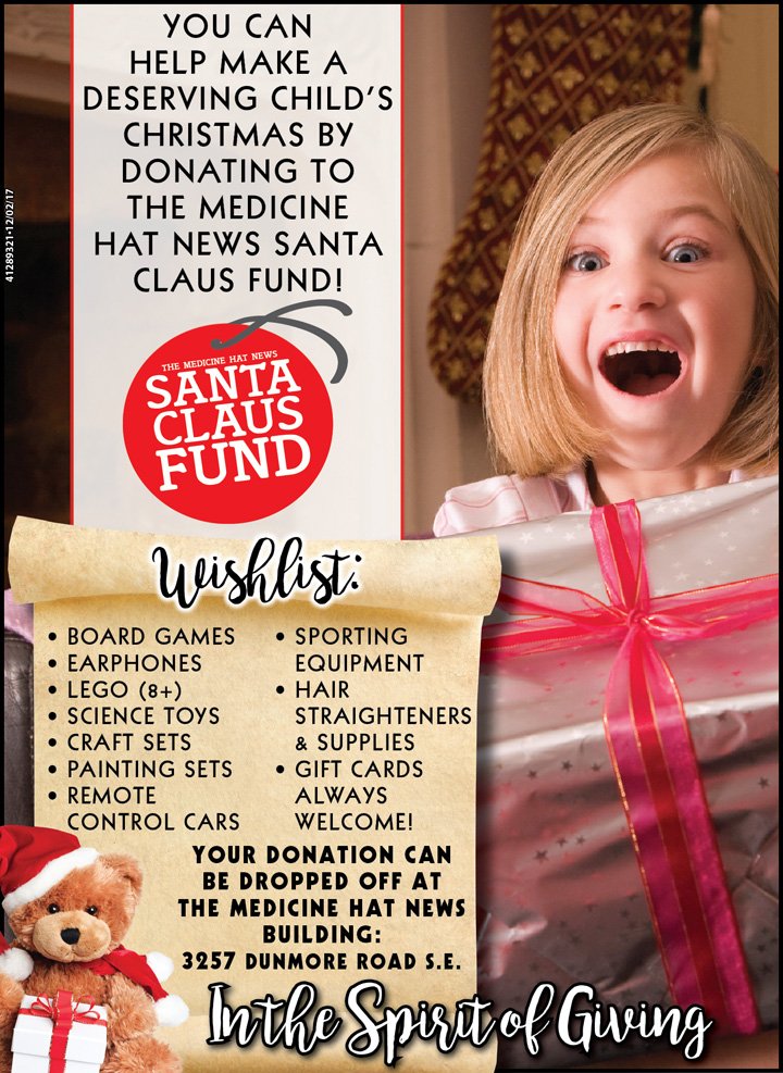 Here's one way you can help make Christmas a little brighter for Medicine Hat families #medhat <a href="/MHSantaClaus/">MHNSantaClausFund</a>