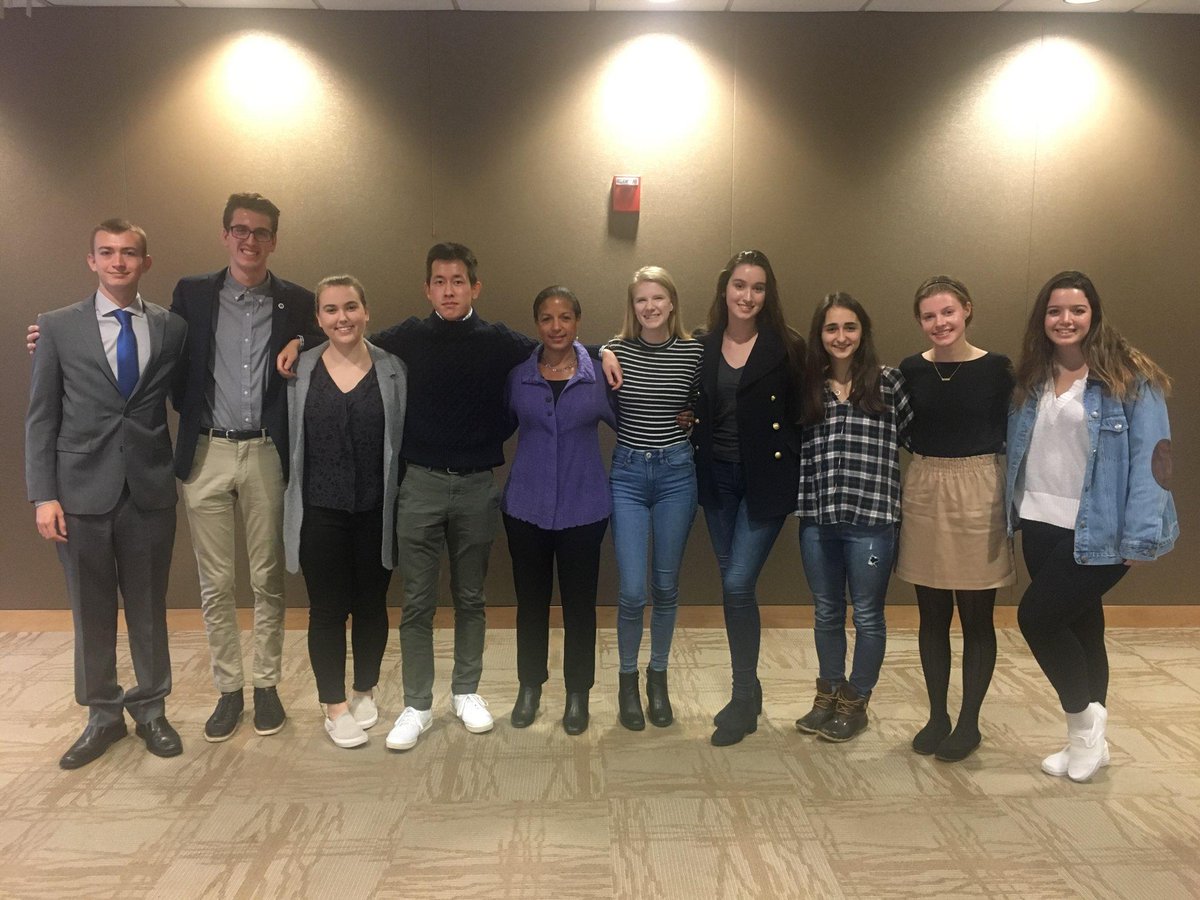 GrahamGrayHam's tweet image. Discussion with Susan Rice, on campus @sarah_k_myers11 @AU_SIS @MentorshipSIS #ausisme