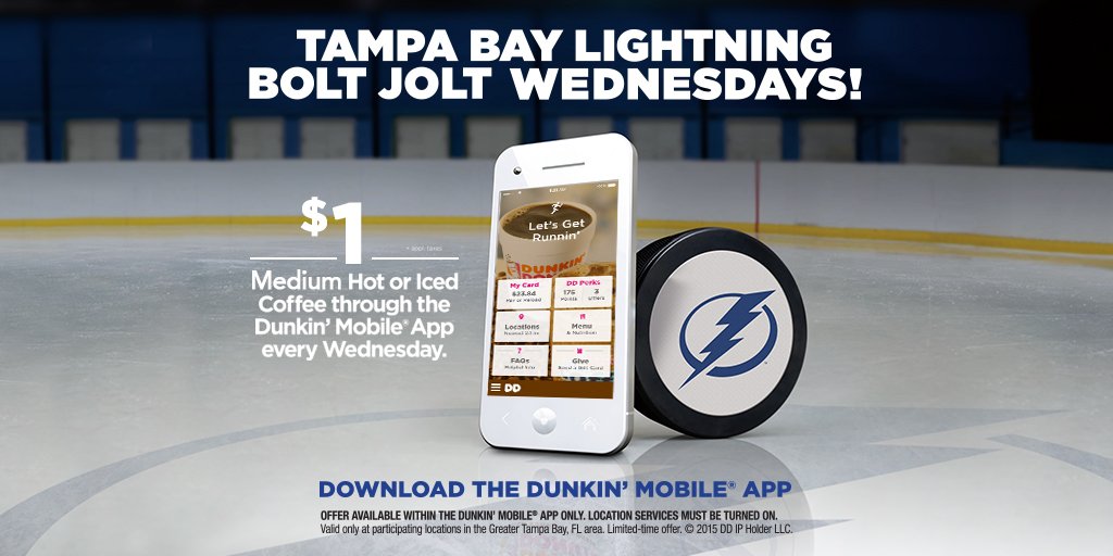 Need another kick?  Use your @DDTampaBay app to snag yourself a $1 medium hot or iced coffee all day on Wednesdays. https://t.co/xEB4E0li0e