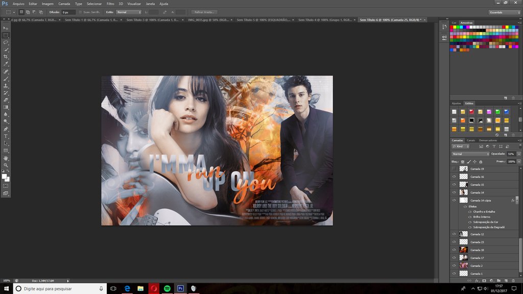 stringsedits's tweet image. Desenvolvimento de capa para fanfic " I'MMA run up on you" autora:  @mendesmila_