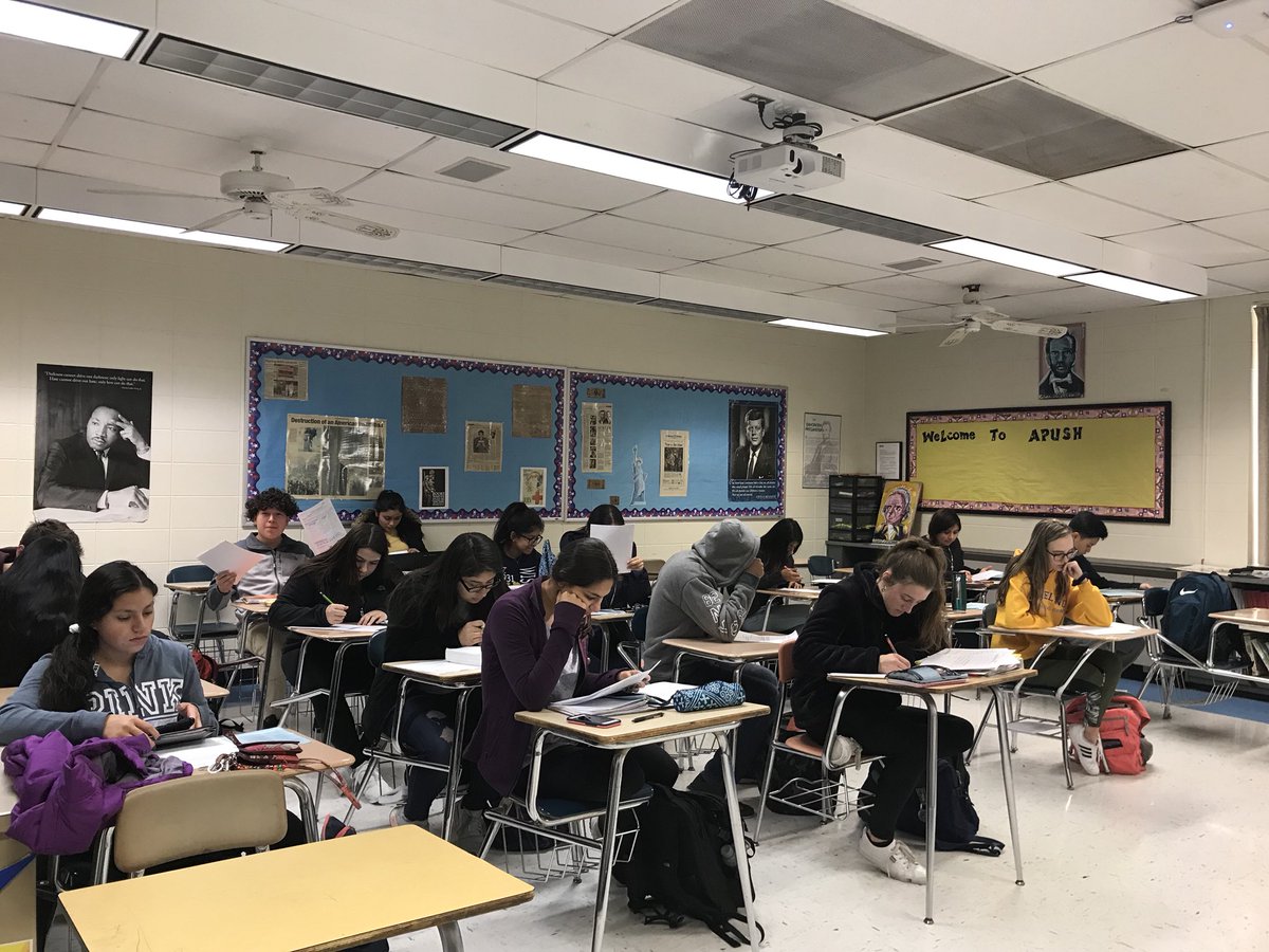 WHShistoryninja's tweet photo. APUSH students attending optional Writing Skills Bootcamps after school! @Wheeling_Cats https://t.co/axtKkcT1K0