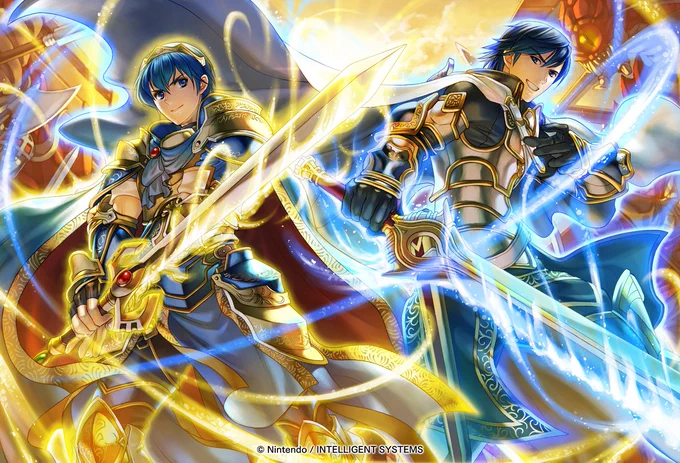 ファイアーエムブレム0(サイファ)第11弾、発売おめでとうございます!
描かせていただいた画像が一度に入りきらないので分割しますよ～
まずはFE無双版マルスさん&クロムさん! 