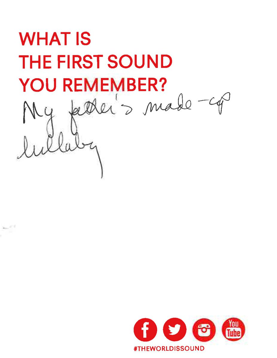 RubinMuseum's tweet photo. During the opening of the #TheWorldIsSound, visitors shared their first memory of sound - now it's your turn. Share yours with us for a RT. #WriteAHappyStoryin4Words https://t.co/IgtOSH7VXw