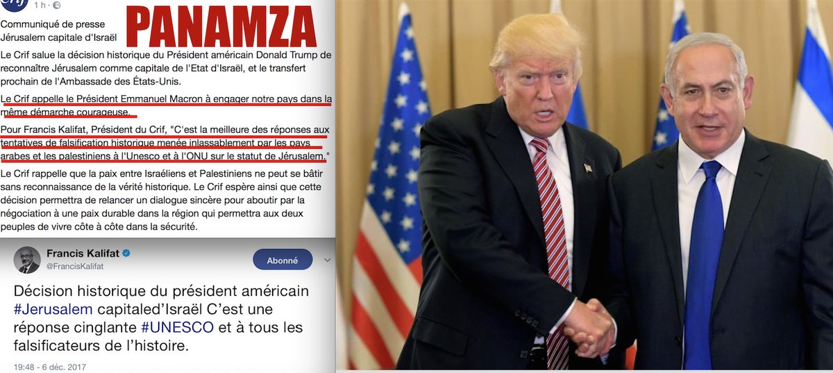 Valet de Sion, Trump reconnaît Jérusalem comme capitale d'Israël : le Crif exulte
