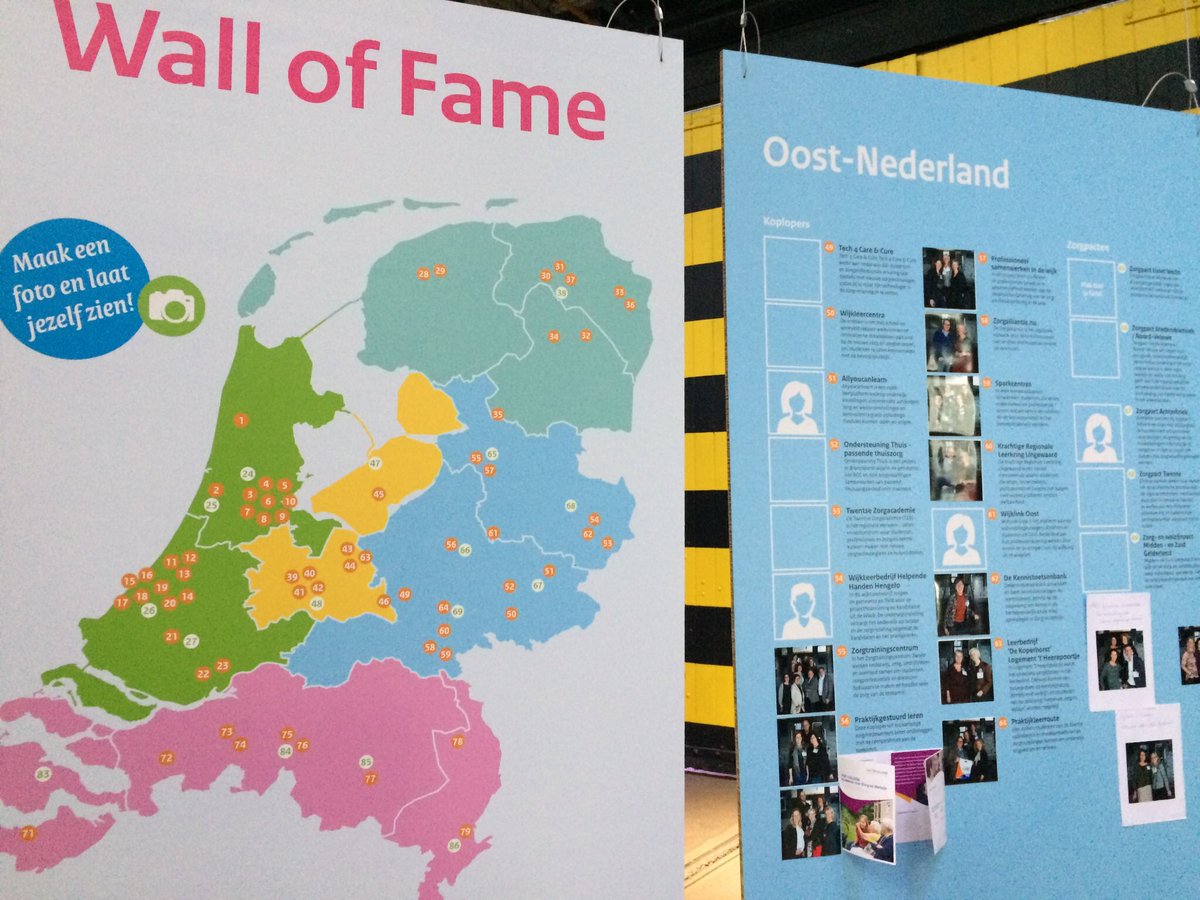 SuzandB's tweet photo. Vandaag was ik met collega’s vh #HANnl #Sparkcentre team bij de landelijke werkdag vh #Zorgpact EN we hangen op de Wall of Fame #lwd2017 https://t.co/gzeyi3nH2L