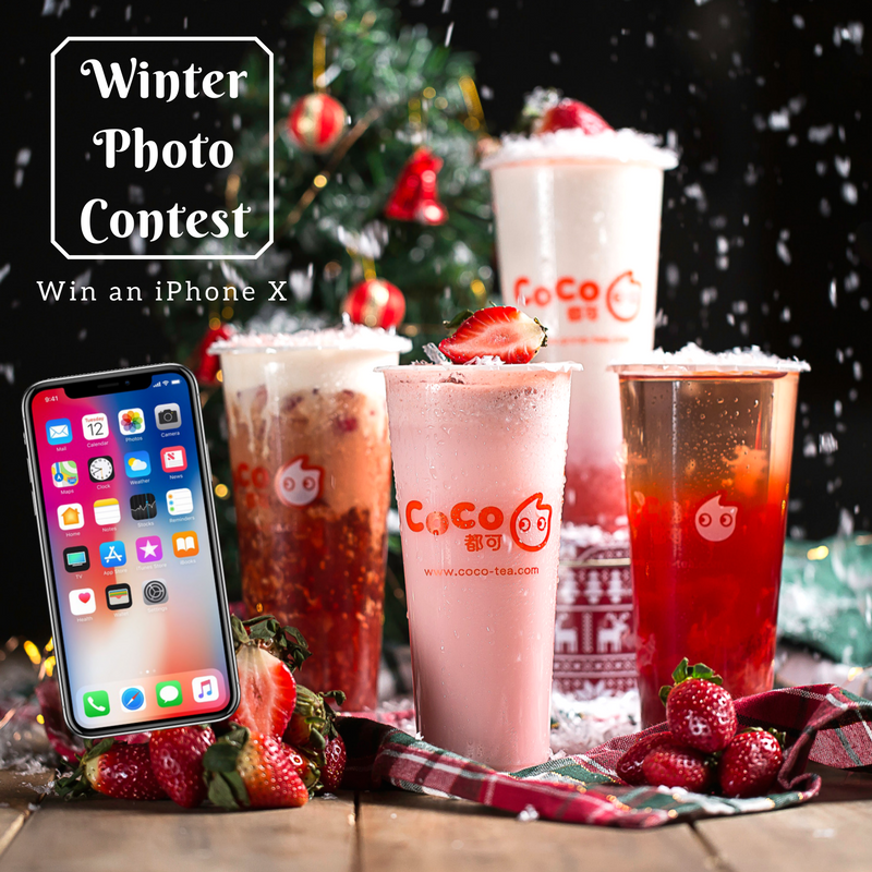 Share a photo of our new Strawberry drinks with #CoCoTeaNation for a chance to win an iPhone X 256GB, full details --> facebook.com/cocoteaontario…