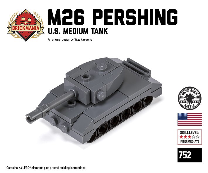 Brickmania Toys on X: We have released the M26 Pershing Micro