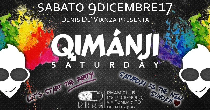 Qimanji's tweet photo. Ready? 
Sorprese in arrivo, per un sabato SPUMEGGIANTE COLORATO🌈🌈 Vi aspettiamo numerosi, per abbracciarVi con tutto il ns calore.

Arriva anche la sala HOUSE, con il travolgente Gotha dj!
€ 12 INTERO (LISTE € 10)
Info, liste &amp; tavoli: -Tel.: 3394239010
mail: info@qimanji.it https://t.co/qJVgeTp09h
