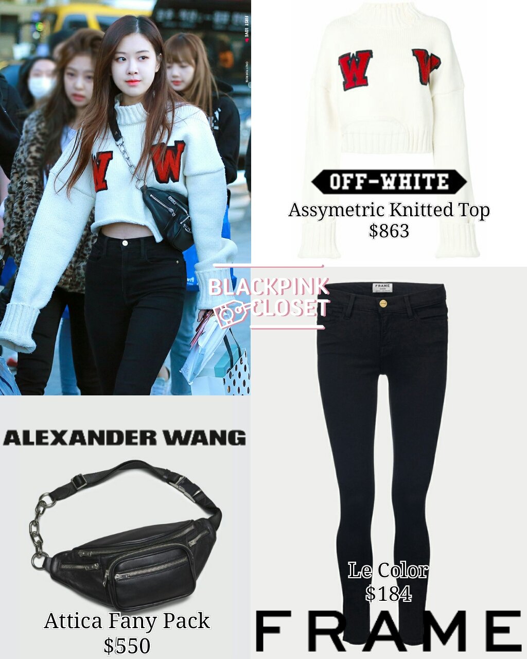 blackpink closet on X: [190606 - INCHEON AIRPORT] Rosé ✨JOHANSEN LOUIS  VUITTON, CARTIER, JUSTLOVER & VERSACE #ROSÉ #로제 #ROSÉstyle  #BLACKPINKstyle  / X