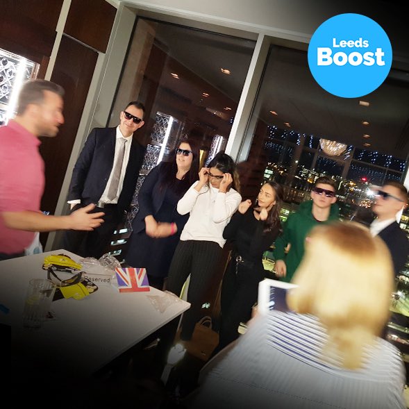 LeedsBoost's tweet photo. Fantastic session with the @SkyLoungeLeeds team, talking about how to get maximum exposure. Thanks to Justin and the team. See you in January for our next session. #TheSkysTheLimit #MaximumExposure #SkyLoungeLeeds #TurnedOnToDigital #Leeds #LeedsBoost #LeedsBID https://t.co/DPfOM0OfRi
